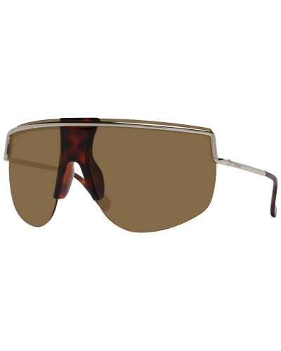 Max Mara MM0050 : Lunettes de Soleil Femme, Monture Écaille de Tortue, Verres Marron
