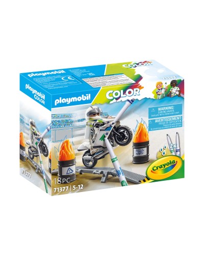 Playmobil Color Motorcycle: 18-Piece Toy Set - Creative Fun

