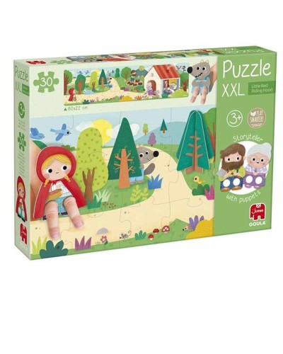 Diset Puzzle XXL Enfants : Le Petit Chaperon Rouge 30 Pièces - Divertissement Éducatif
