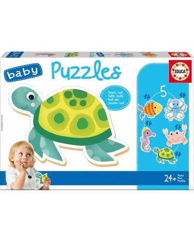Educa Set 5 Children's Puzzles Marine Animals - Educational Fun
