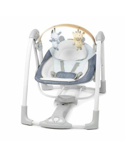 Ingenuity Hamac Bébé Bleu Balancelle Légère et Transportable
