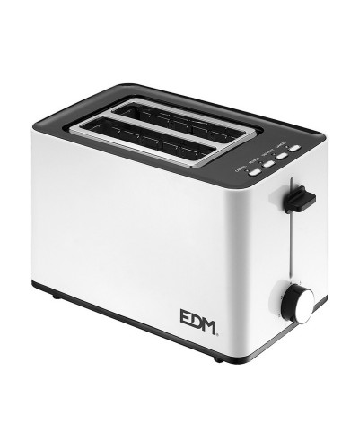Tostadora EDM Design Blanca 850W - Tostado Perfecto
