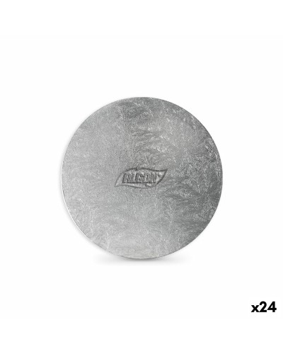 Algon Base pour Gâteau Argenté, Ronde, 20 cm, 24 Pièces
