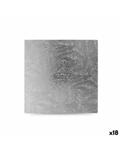 Kakfat Algon Silvrig 30 x 30 x 1,5 cm Fyrkantig (18 antal)