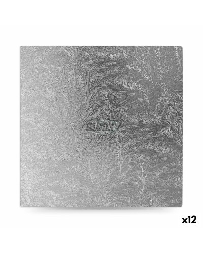 Kuchenplatte Algon Silberfarben 40x40 cm, Dicke 1,5 cm, 12 Stück
