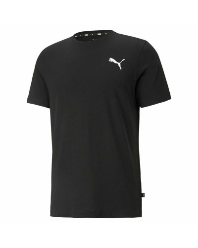 T-shirt med kortärm Herr Puma Essentials Small Logo Svart