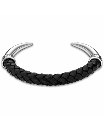 Police Armband Herren Leder Schwarz PEAGB2211902, Länge 21cm
