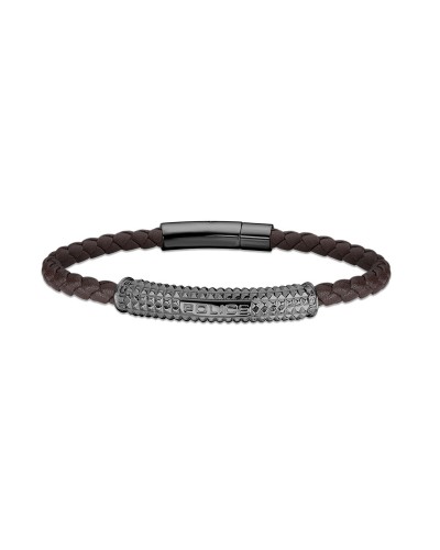 Bracciale Uomo Police Pelle Nera PEAGB2214903 - Lunghezza 19cm
