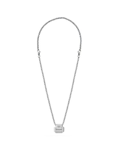 Collar Hombre Police PEAGN2211502 Acero Negro 50+20cm - Estilo Urbano
