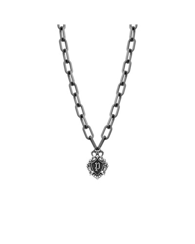 Collar de Hombre Police PEJGN2112701 Acero Inoxidable Negro - Longitud 50+20cm
