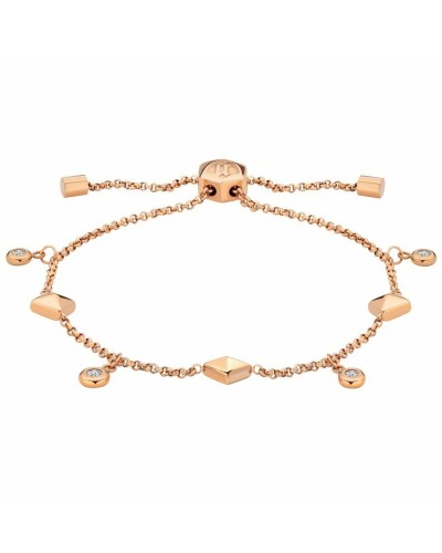 Police Damen Armband Edelstahl Mailänder Maschen Silber 18cm
