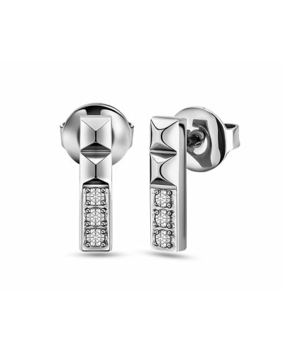 Police Women's Earrings Stainless Steel 2cm - Modern Drop Earrings
