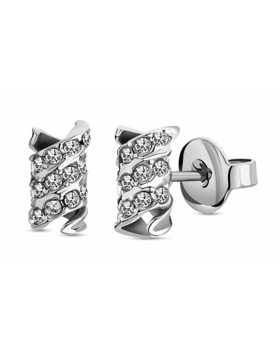 Police Pendientes de Mujer Acero Inoxidable PEJLE2212301 - Elegantes 1cm
