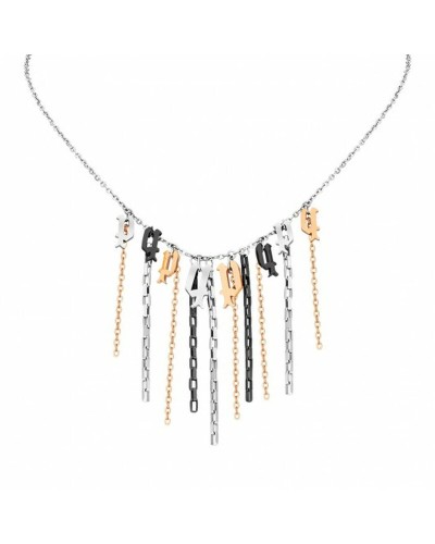 Police Collier Femme Argent, Maille Fine 40cm - Bijou Élégant
