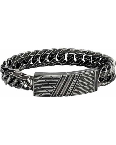 Bracelet Homme Police PJ26287BSE.02-L Acier Inoxydable Noir 19cm
