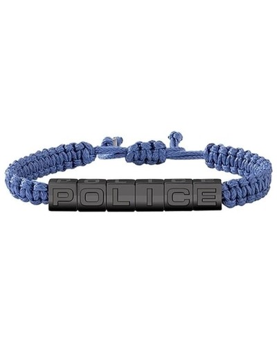 Bracelet Homme Police PJ26453BSUN.02 Nylon Noir Longueur 19cm
