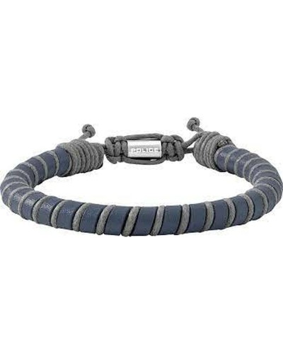 Police Herrenarmband Schwarzes Leder PJ26486BLN.02 - Länge 19cm
