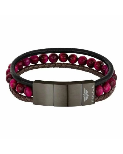 Police Herrenarmband Harz Blau PJ26552BLU.03 - Verstellbare Länge 19-21cm
