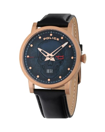 Police Montre Homme PL15404JSR.03 - Boîtier 43mm Acier Noir - Style Urbain
