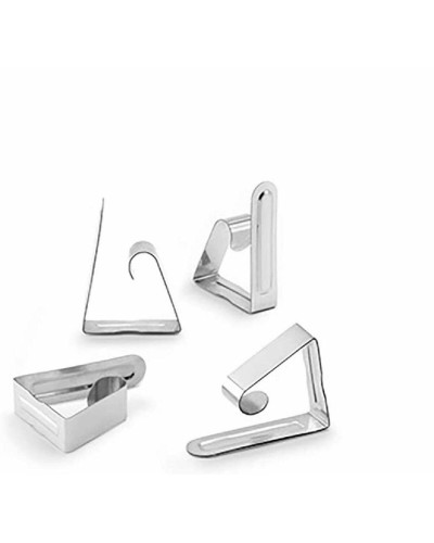 Pinzas para Manteles Inofix de Acero Inoxidable - Sujeción Segura y Manteles Impecables.
