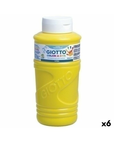 Fingerfärg Giotto Gul 750 ml (6 antal)
