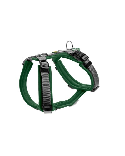Arnés para Perros Hunter Maldon Up Verde Oscuro - Ajustable para Pecho 38-62 cm
