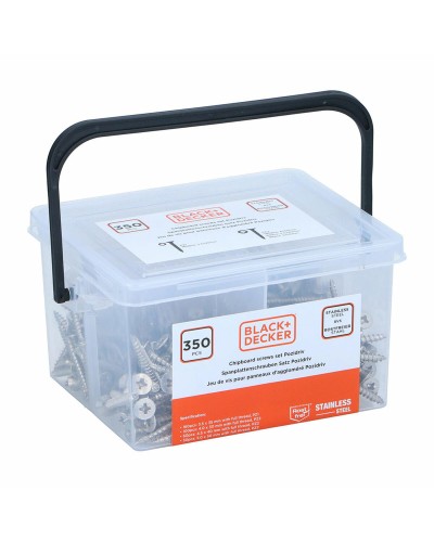 Schroevenkit Black & Decker Pozidriv Hout 350 Onderdelen