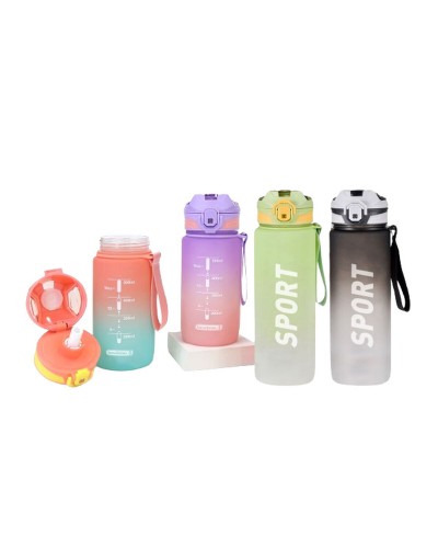 Flaska med lock och sugrör Bewinner Multicolour 800 ml