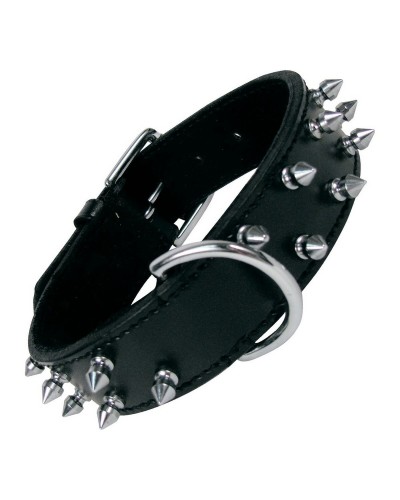 Hondenhalsband Gloria Zwart Spikes (60 cm)