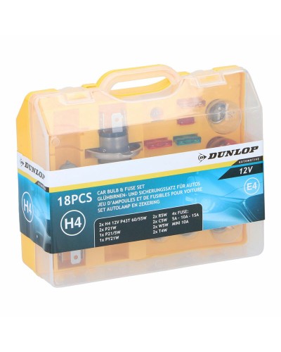 Sats för byte av halogenlampa Dunlop 18 Delar