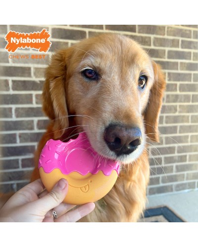 Hundespielzeug Nylabone Rosa Bacon L