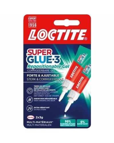 Cyanoacrylate Loctite SUPERGLUE-3 3 g 2 Pièces (12 Unités)