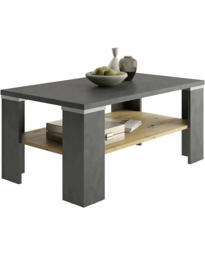Mesa de Centro Marrón Gris 100 x 46 x 60 cm