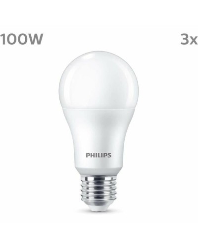 LED-lampa Philips A67 Vit E 100 W E27 3 antal (4000 K)