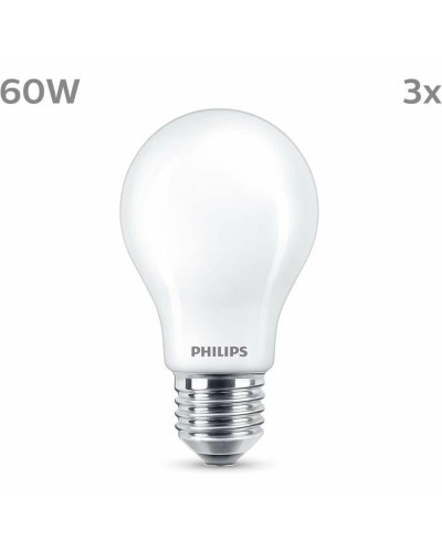 LED-Lampe Philips A60 E27 Warmes Weiß E 7 W 60 W E27 806 lm 3 Stück (2700 K)