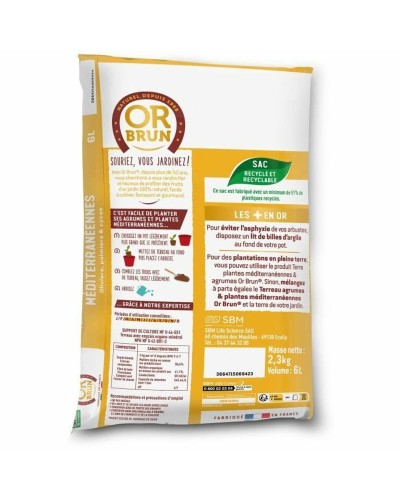Potting compost OR BRUN 6 L Citrus
