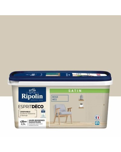 Peinture d'Apprêt Ripolin Beige Satiné 2,5 L