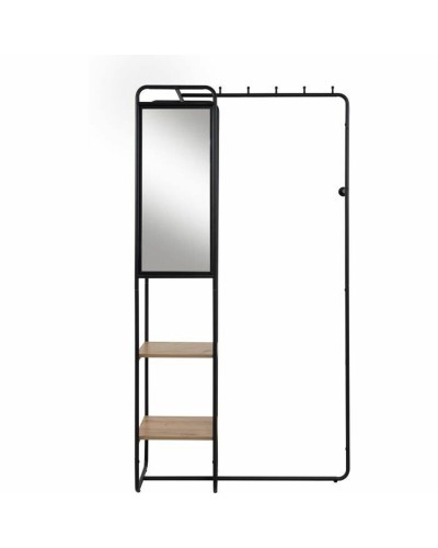 Meuble d'Entrée Noir 100 x 185 x 37 cm