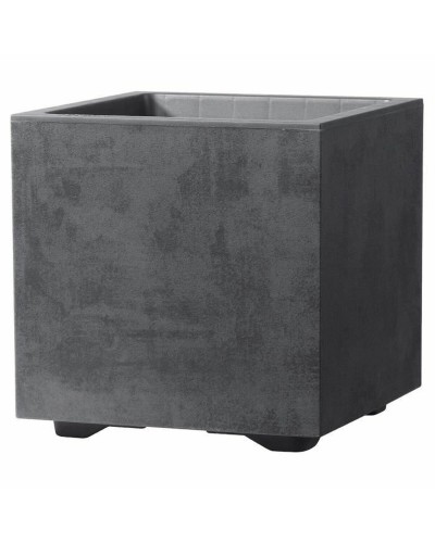 Vaso Deroma Antracite 25 cm Plastica Quadrato Secchio Ø 25 cm