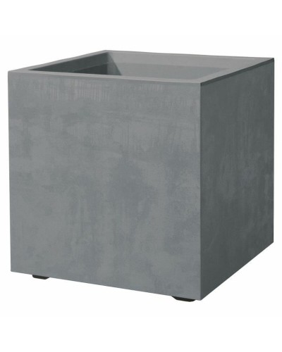 Blumentopf Deroma Grau 25 cm Kunststoff karriert Würfel Ø 25 cm
