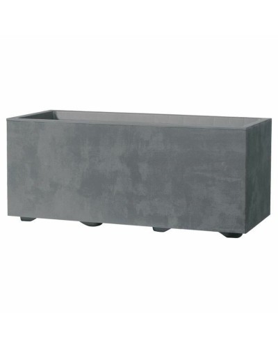 Self-watering planter Deroma Millennium R Grey Plastic Recycled plastic Rectangular