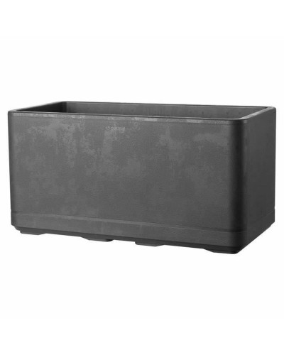 Självvattnande planter Deroma Antracitgrå 78 x 38 x 39 cm Plast Rektangulär