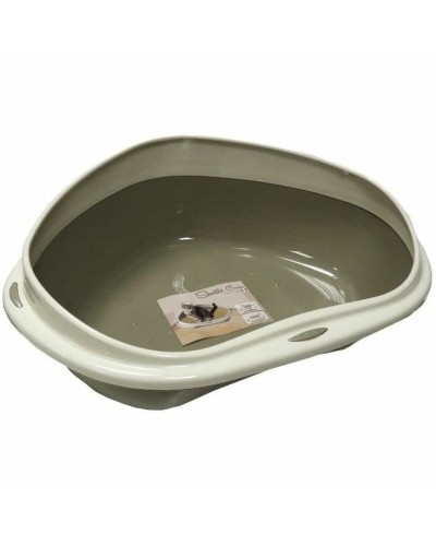 Bac à litière pour chats Aimé Beige Taupe Plastique