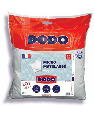 Oreiller DODO Blanc 60 x 60 cm (2 Unités)