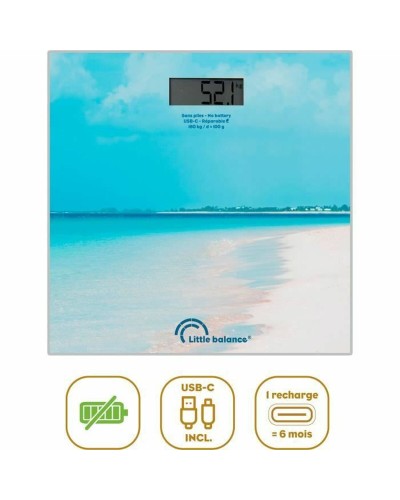 Digitale Personenwaage Little Balance Caribe Blau