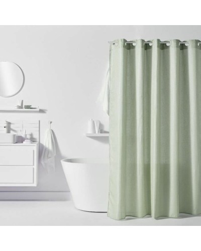 Shower Curtain TODAY Green Vert Polyester 180 x 200 cm (12 Units)
