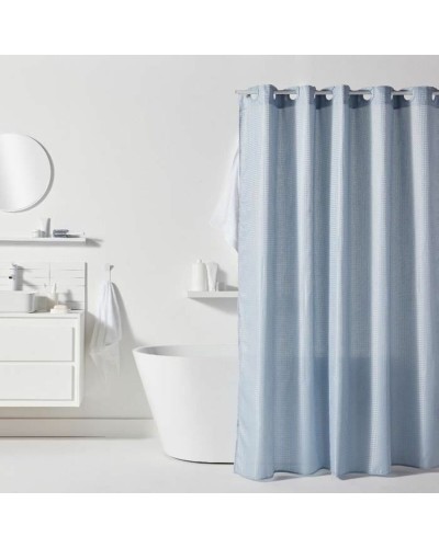 Shower Curtain TODAY Blue Polyester 180 x 200 cm (12 Units)