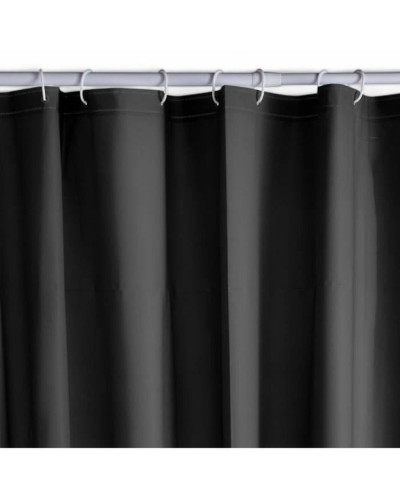 Douchegordijn TODAY Zwart PEVA 180 x 200 cm (12 Stuks)