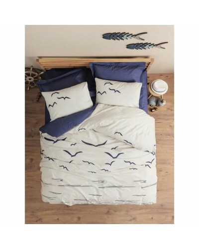 Dekbedovertrek set Blauw Wit 220 x 240 cm