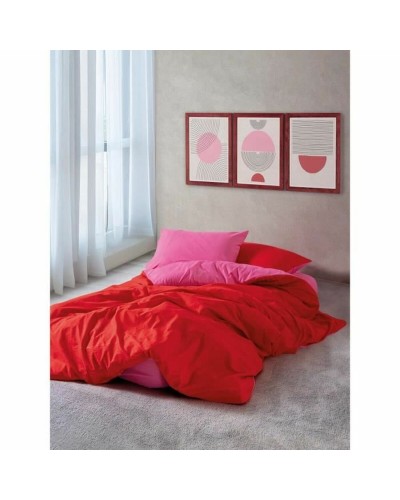 Pussilakanasetti Punainen Pinkki 220 x 240 cm